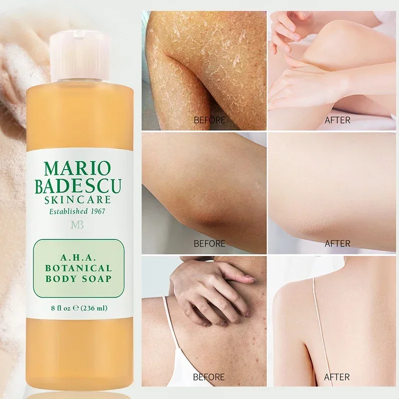 

Mario Badescu AHA Botanical Body Wash Moisturizing Clarifying and Gentle Exfoliating Body Wash Brighter Softer and Smoother Skin