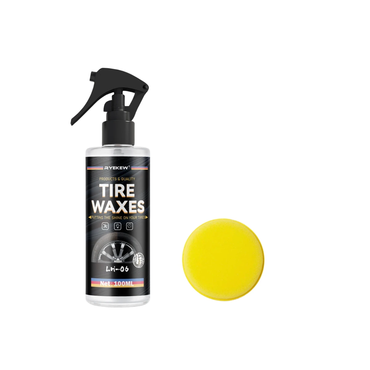 Bandenglans Bandcoating Spray Hydrofobe kitwas voor autowiel Autoverzorging Re-black Shine Chemie Filler