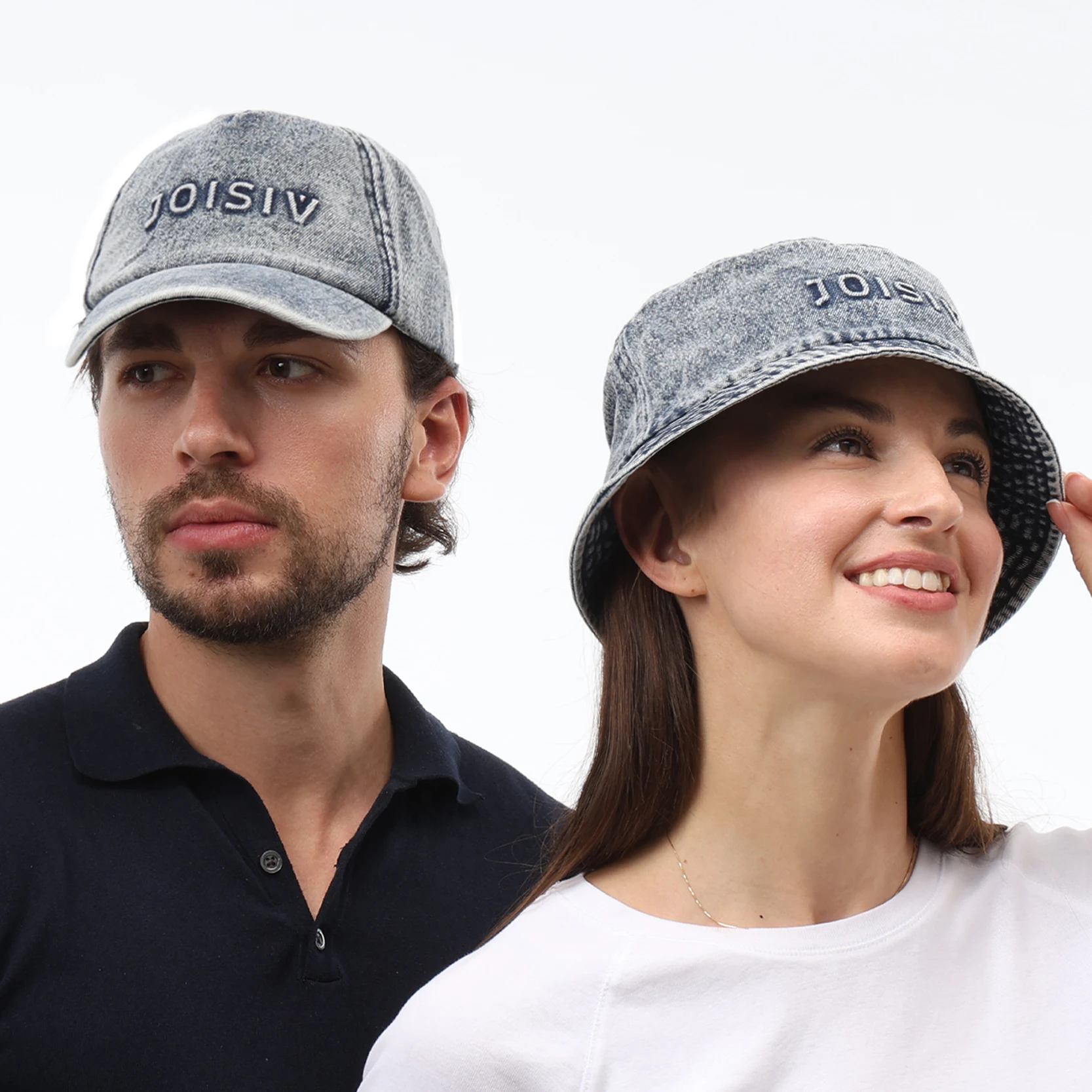 

All-Season Couples & Siblings Adjustable Baseball & Bucket Hats | Cotton Embroidered | Unisex for Outdoor Travel & Leisure