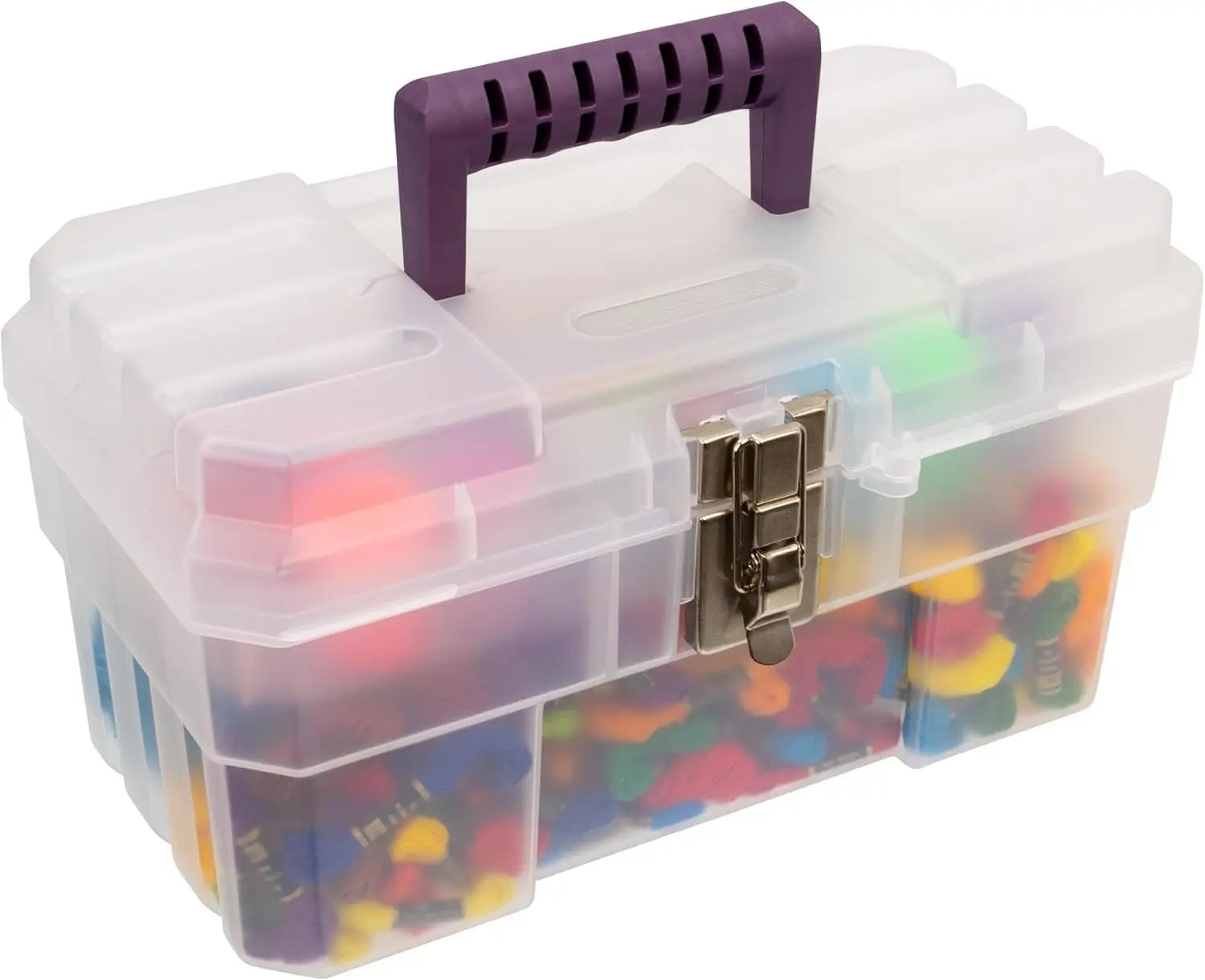 

09514CFT ProBox 14-Inch Plastic Art Supply, Craft or Medical Storage Toolbox with Removable Tray, 14-Inch x 8-Inch x 8-Inch,