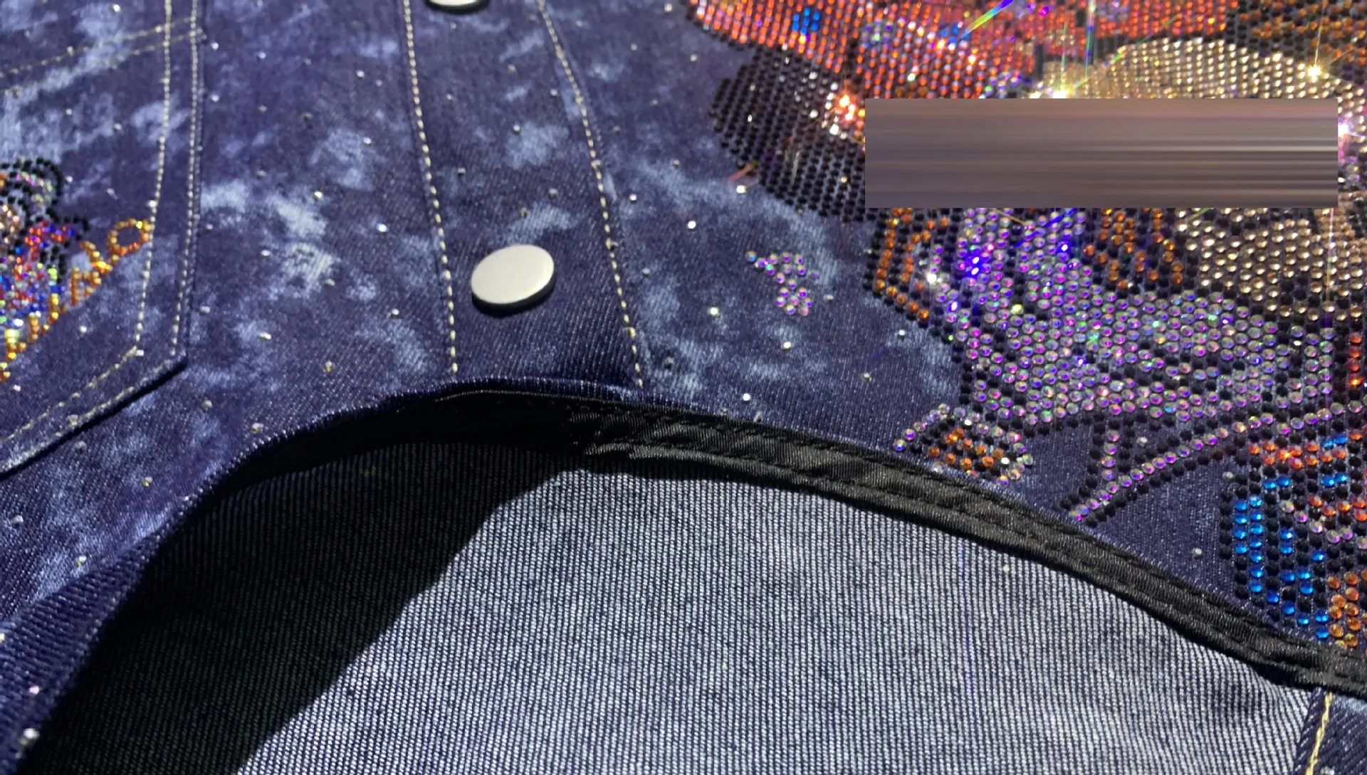 Fashion Oversized 2 Piece Sets Womens Outfits Anime Diamonds Denim Short Set Summer Casual Cardigan Short Sleeve Cowboy Suit