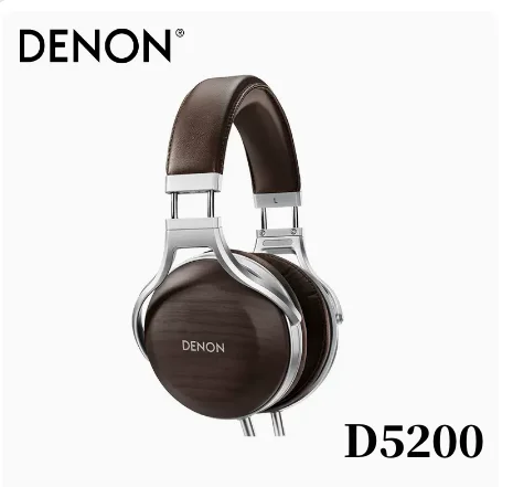 

New Denon/D5200 earphones, fever grade hifi sound quality, closed, direct push wooden bowl, high fidelity headwear