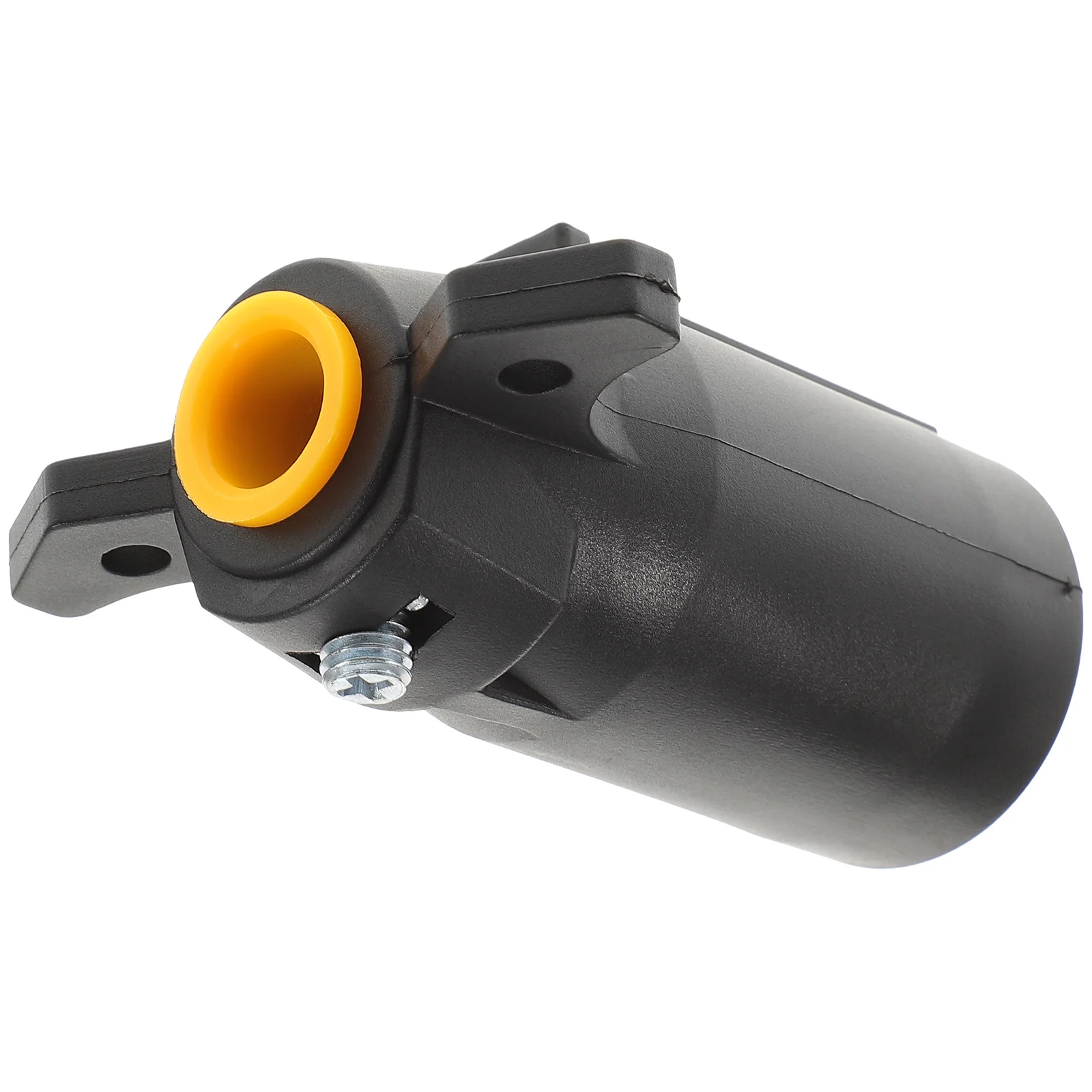 Pin plug adaptador rv carro barco reboque luz conector cablagem preto 7 vias reboque plug conector elétrico