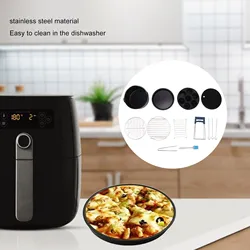 Home for Air Fryer Pans Set Wide Compatible Heatproof Stainless Steel For Air Fryer Pans Set Easy Cleaning for Restaurant