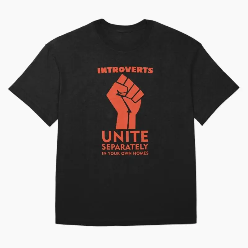 Introverts Unite Separately In Your Homes Oversized T-Shirt