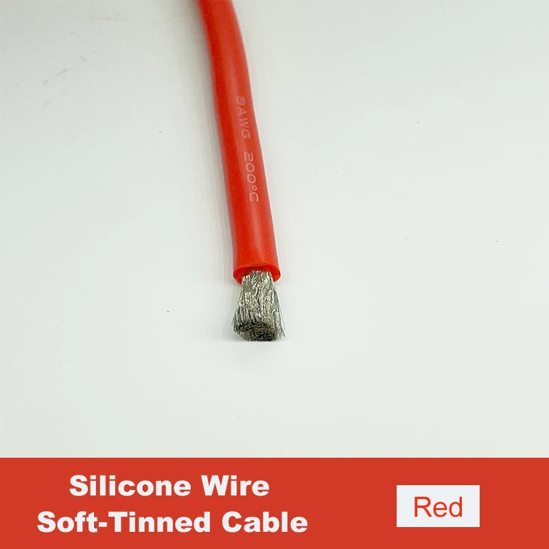 Câble Silicone 28AWG Rouge – 6 Mètres (20ft) Flexible Pour Bricolage élec