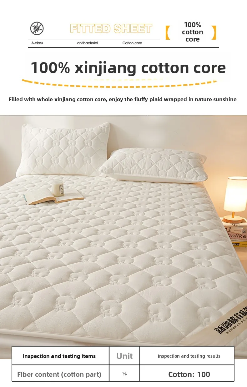 Mikrofaser Gesteppter Matratzenschoner Antibakteriell Milbenschutz, Weich Atmungsaktiv, Elastischer Bezug Passend für 5-28cm Matratzen – Detail 9