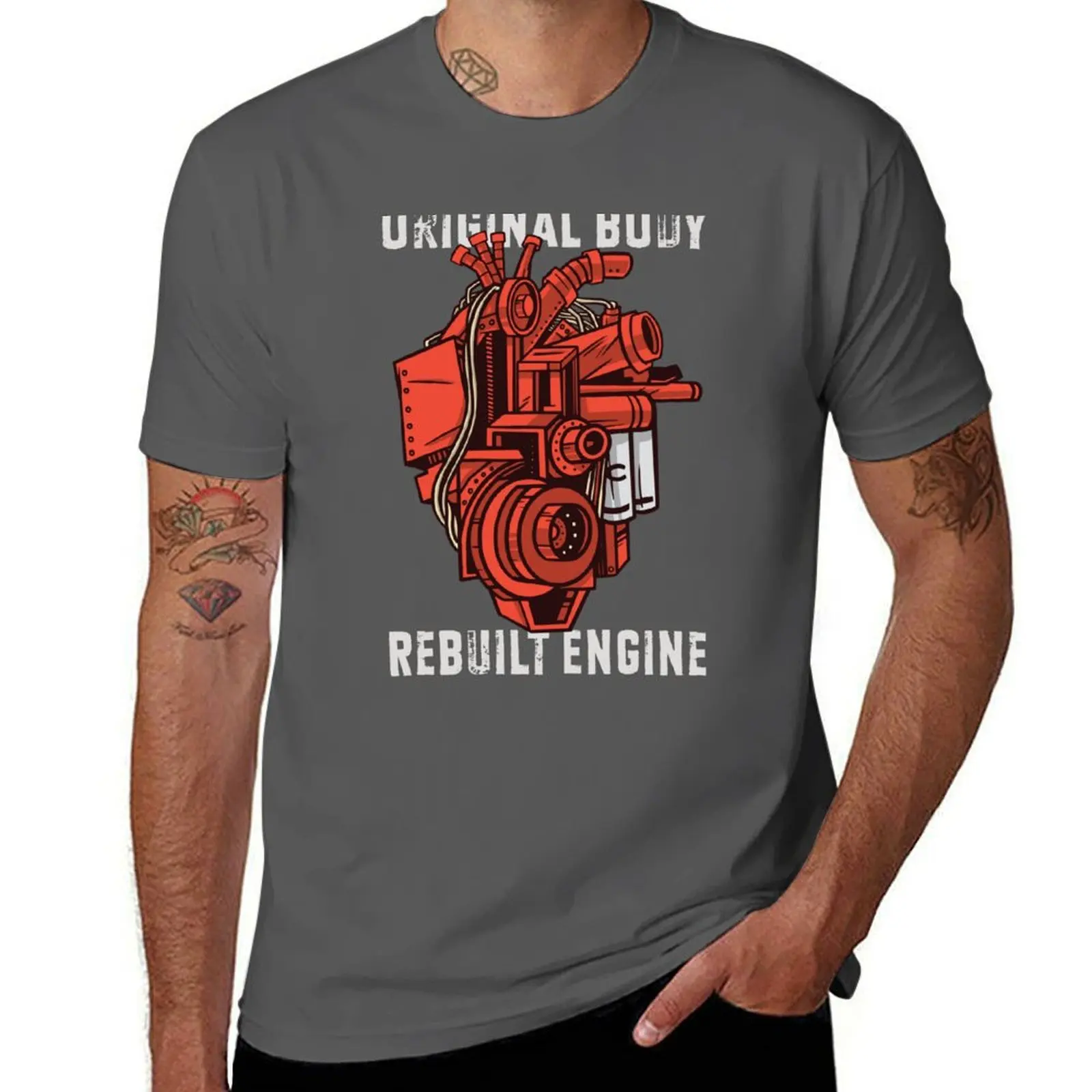 

Bypass Surgery Open Heart Surgery Survivor Mechanic Heart T-Shirt anime tshirt T-Shirt