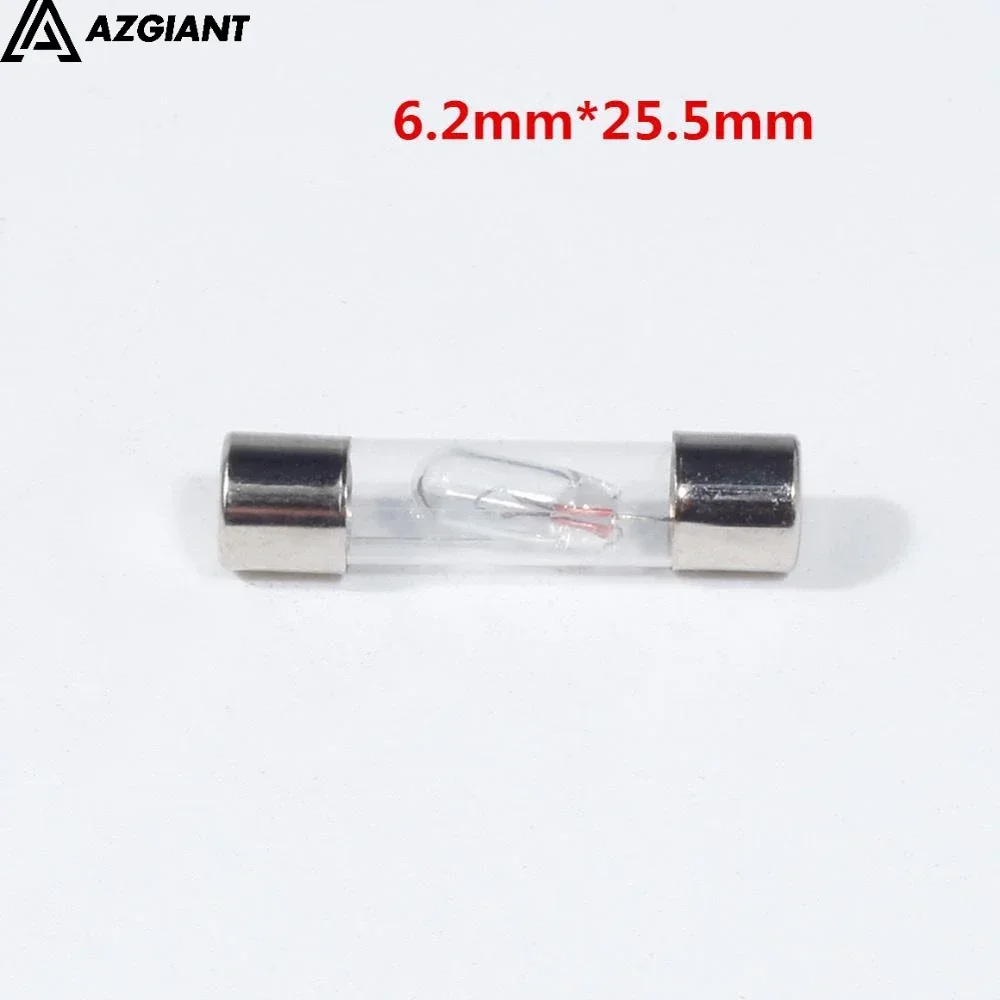 10pcs/lot 6*34mm 6.2*25.5mm bulb for Car Circuit DC Tester 6V 12V 24V Voltage Auto Vehicle Gauge Test Light Measuring Pen