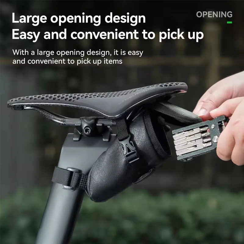 自転車シートクッションバッグテールバッグ0.2L軽量多機能防水サドルバッグMTBロードバイクバッグポータブルテールバッグ