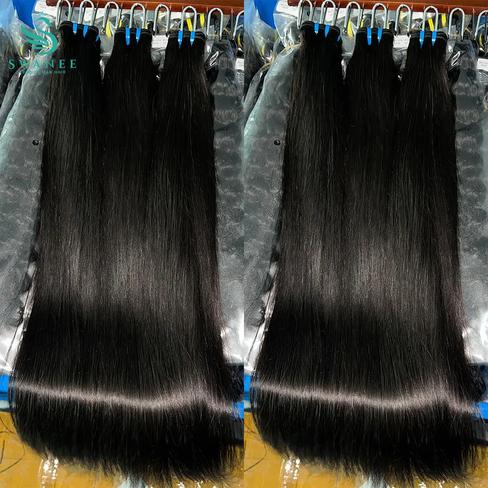 

SWANEE Bone Прямые пучки волос Натуральные прямые человеческие волосы 10-30 дюймов Наращивание необработанных человеческих волос для чернокожих женщин