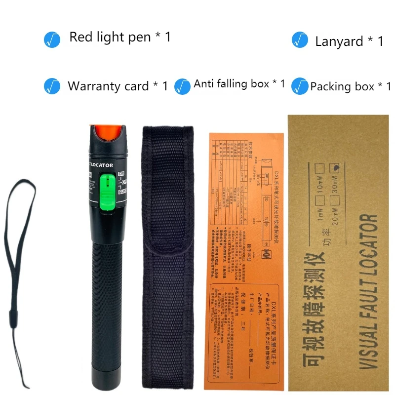 High Quality 50MW FTTH Fiber Optic Tester Pen Type optical fiber Light 50KM Visual Fault Locator Optical Cable Tester