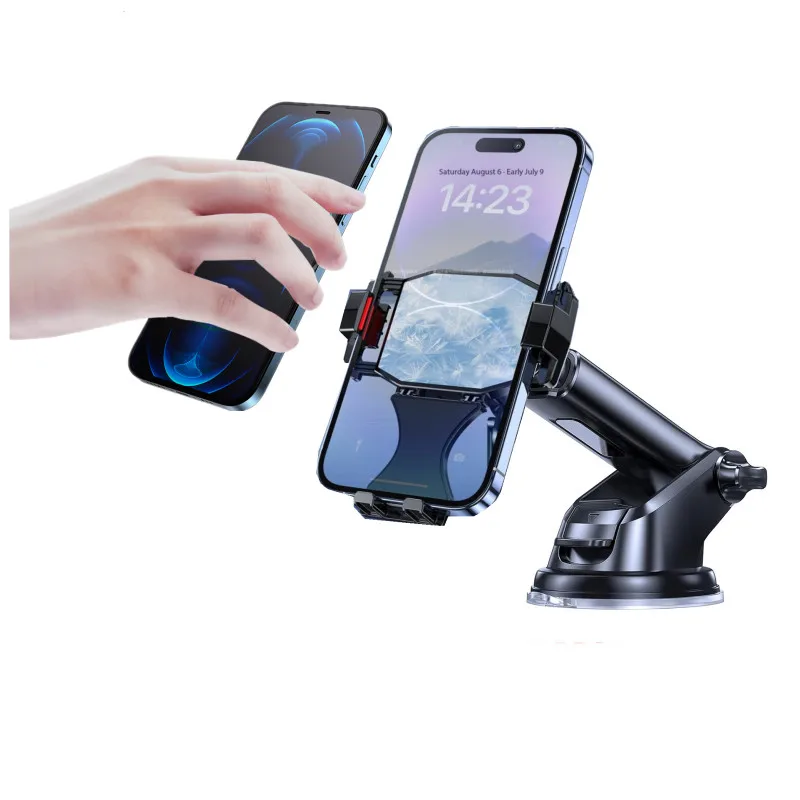 Vacuum Adsorption Dashboard Car Phone Holder Mobile Phone Cooling Fan Cooler Cradle Smartphone Bracket For iPhone 17 Samsung