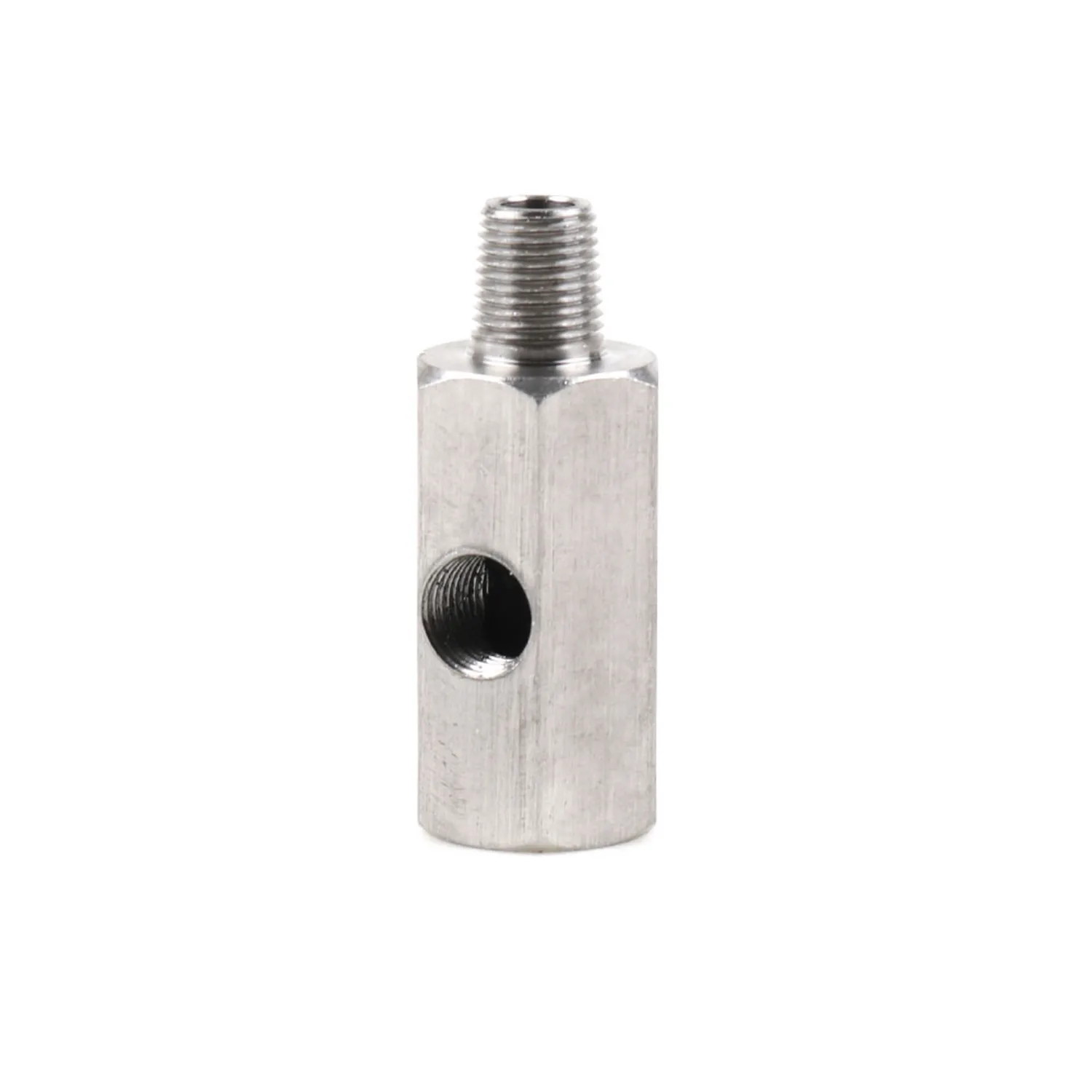 1Set In Acciaio Inox 1/8 ''BSPT Sensore di Pressione Olio Sendor Tee Adattatore a 1/8 NPT Calibro T-Pezzo Parti di Ricambio Automotive