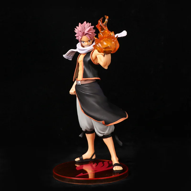 Anime Standing Model Toy, Chama da Mão, Parte de Efeitos Especiais, Presente, Action Figure, FAIRY TAIL, Natsu Etherious Dragneel, Substituição, 23cm