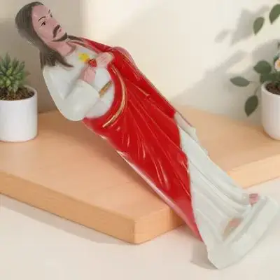 

First Jesus Decorative Ornaments Decoration Shaped Red Plastic Statuette