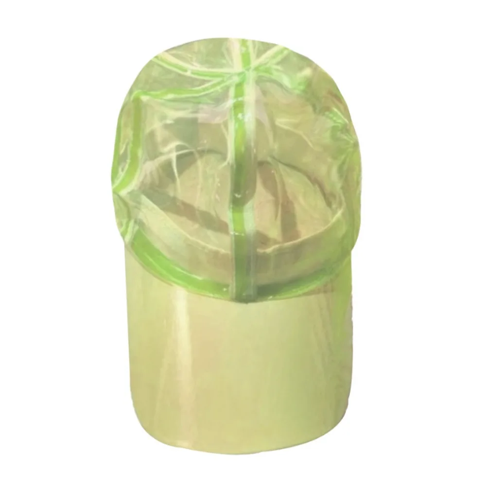 Adjustable Brim Water-Splashing Festival Hats Transparent Waterproof PVC Water-Sprinkling Hats UV Protection Sunscreen