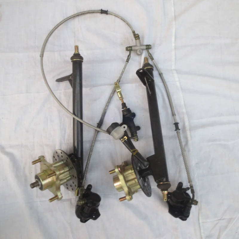 150CC kart steering, rotary body, modified four-wheel kart suspension steering kit one-to-two brakes