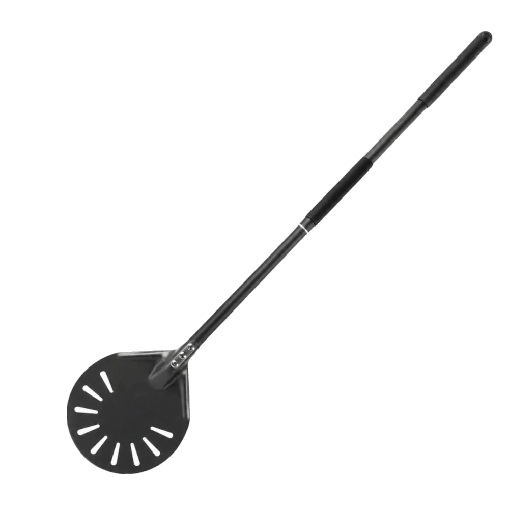 Aluminum Pizza Turning Peel Perforated Extra Long Handle Pizza Paddle Hard Anodized Non Stick Surface Pizza Baking Tool