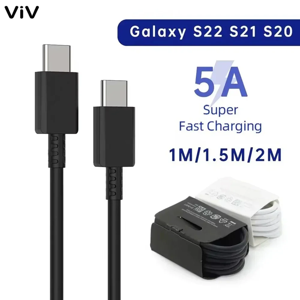 Voor Samsung 2 Stuks Pd 45W 5a Usb C Kabel Voor Samsung Galaxy S22 S23 Ultra Note 10 + 5G 20 A53 A54 Usb C Snel Opladen Datakabe