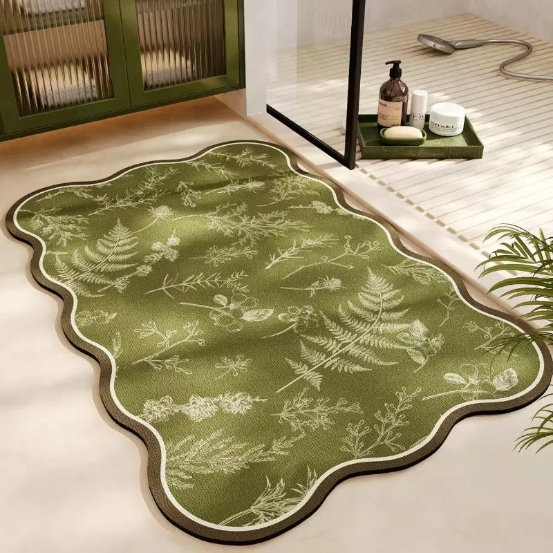 Kieselgur-Absorbierende Bodenmatte Badezimmer Badezimmertür Eingang Rutschfeste Fußmatte Badezimmer-Toiletten-Teppich