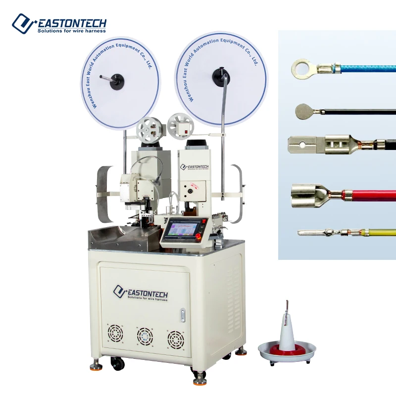 EASTONTECH Automatic Computer Double Head Terminal Crimping Machine EW-801