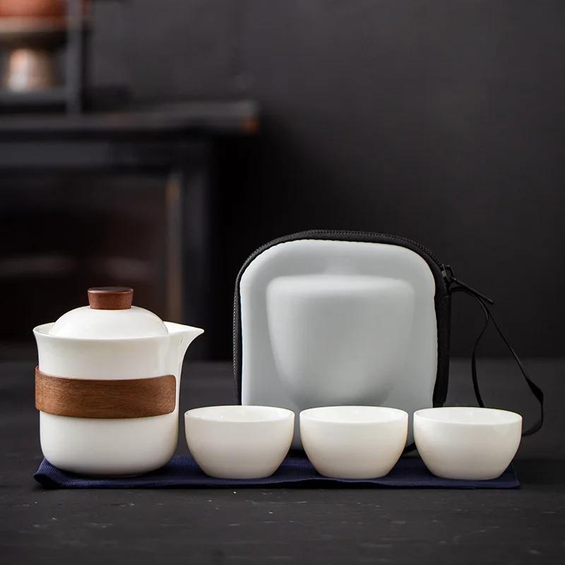 

Portable Tea Set Compact Simple Durable Quick Tea Cup Home Travel Outdoor Camping Travel Tea Set Factory Wholesale