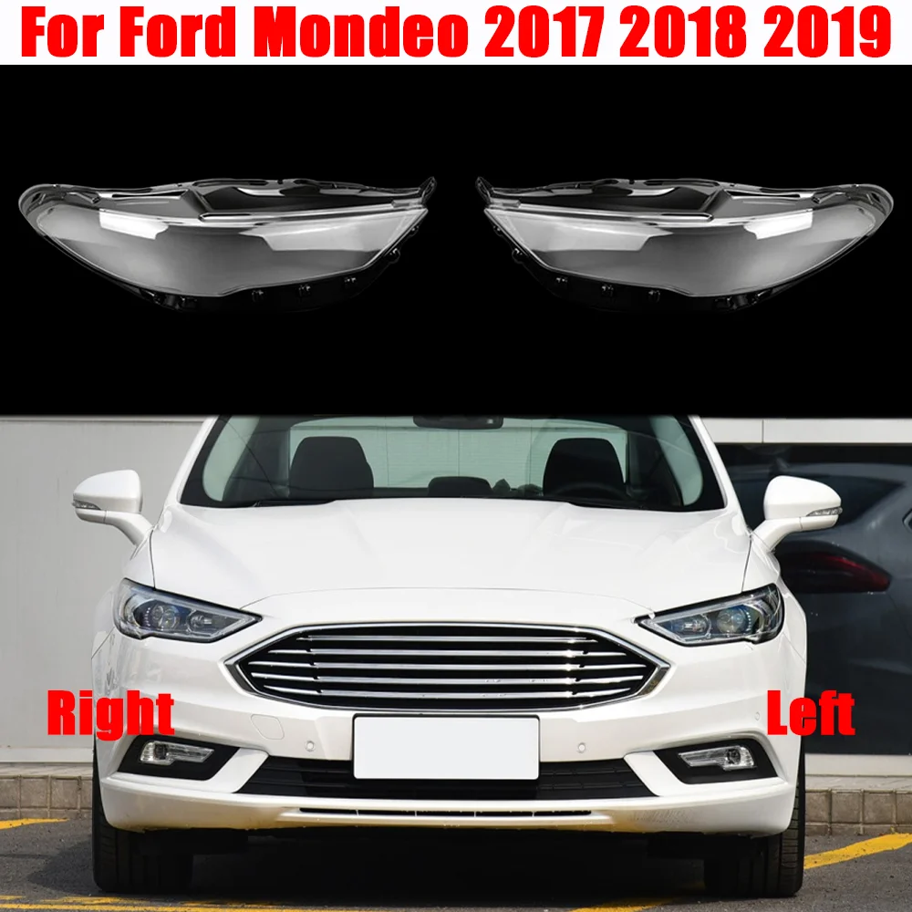 

For Ford Mondeo 2017 2018 2019 Headlamp Transparent Cover Lampshade Headlight Cover Lens Glasses Plexiglass Car Accessories