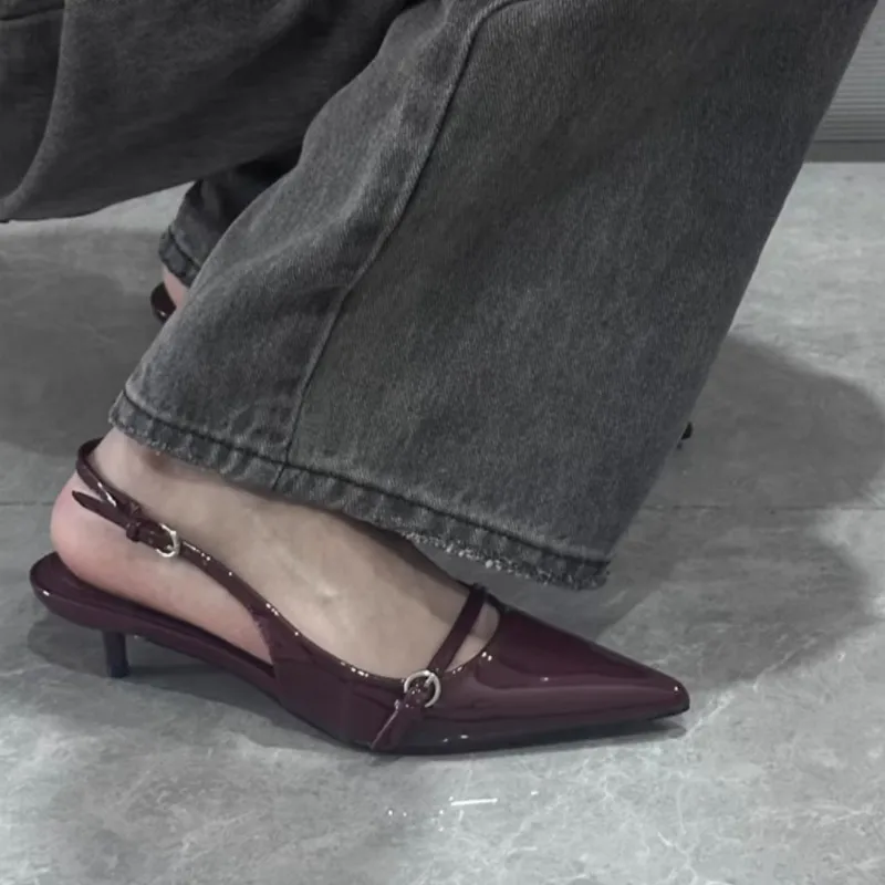 

Luxury Mary Jane High Heels Women's 2025 Buckle Fashion Sandals Women's Summer Casual Women's Shoes Sandalias De Mujer Traf