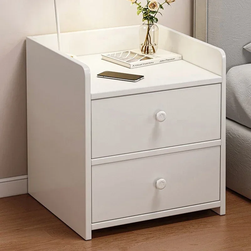 

Aesthetic European Nightstand White Modern Floor Unique Nightstands Mobile Organizer Mesitas De Noche Furniture Decor