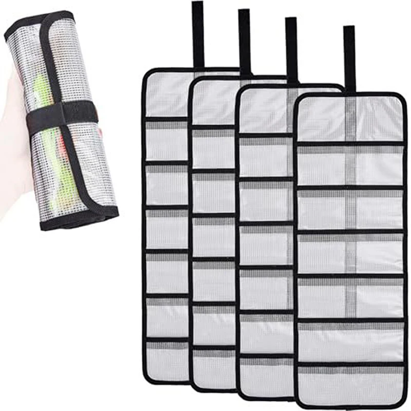 

1PC Foldable Fishing Lures Bags PVC Fishing Accessories Storage Case Transport Large Capacity Tackle Bags Home Hiking Gardening
