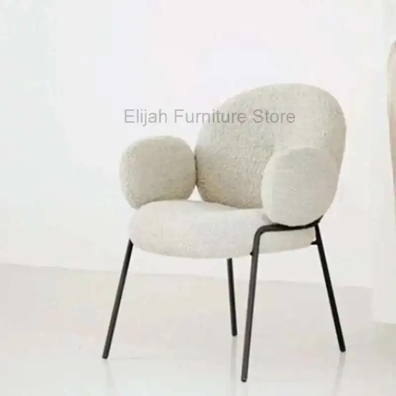 Sillas De Comedor De lujo para restaurante, Silla ergonómica De terciopelo De mano para sala De estar, Silla decorativa para suelo, Silla De Comedor para ordenador, muebles De balcón