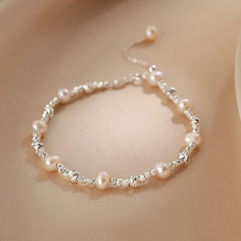 

Hengsheng 5-6mm Baroque Freshwater Pearl Bracelet 18cm Length Adjustable Pearl Bracelet Jewelry Gift 2025 New Arrivals