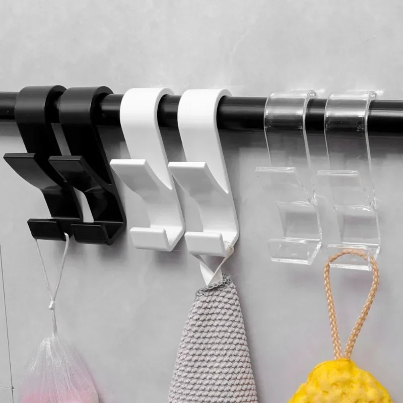 3/6PCS Bathroom Hanger Clips Heated Towel Radiator Rail Hook Holder Multifunction Drying Rack Hook Towel Clothes Storage Hanger