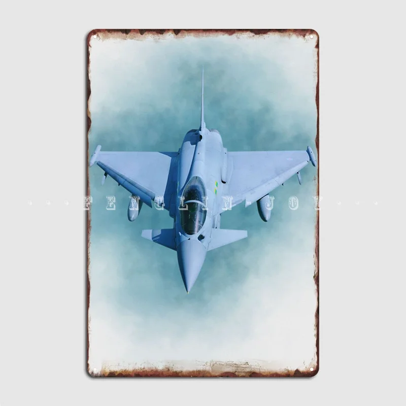 Eurofighter Typhoon Poster Metal Plaque Cinema Kitchen Living Room Printing Painting Décor Tin Sign Poster