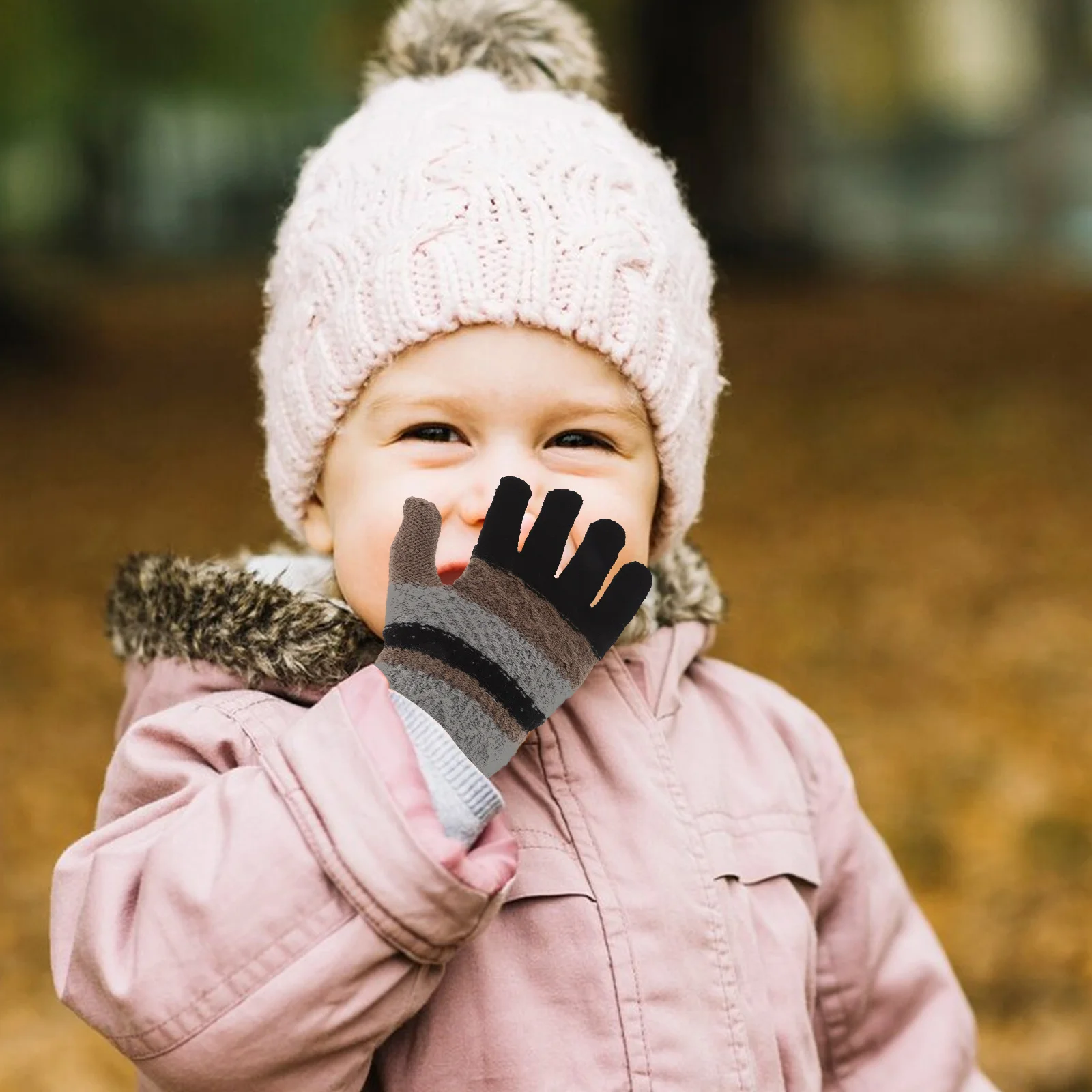 Guanti per bambini Guanti per bambini Impermeabili Neonati maschi Inverno Termico lavorato a maglia Bambini Neve sfusa