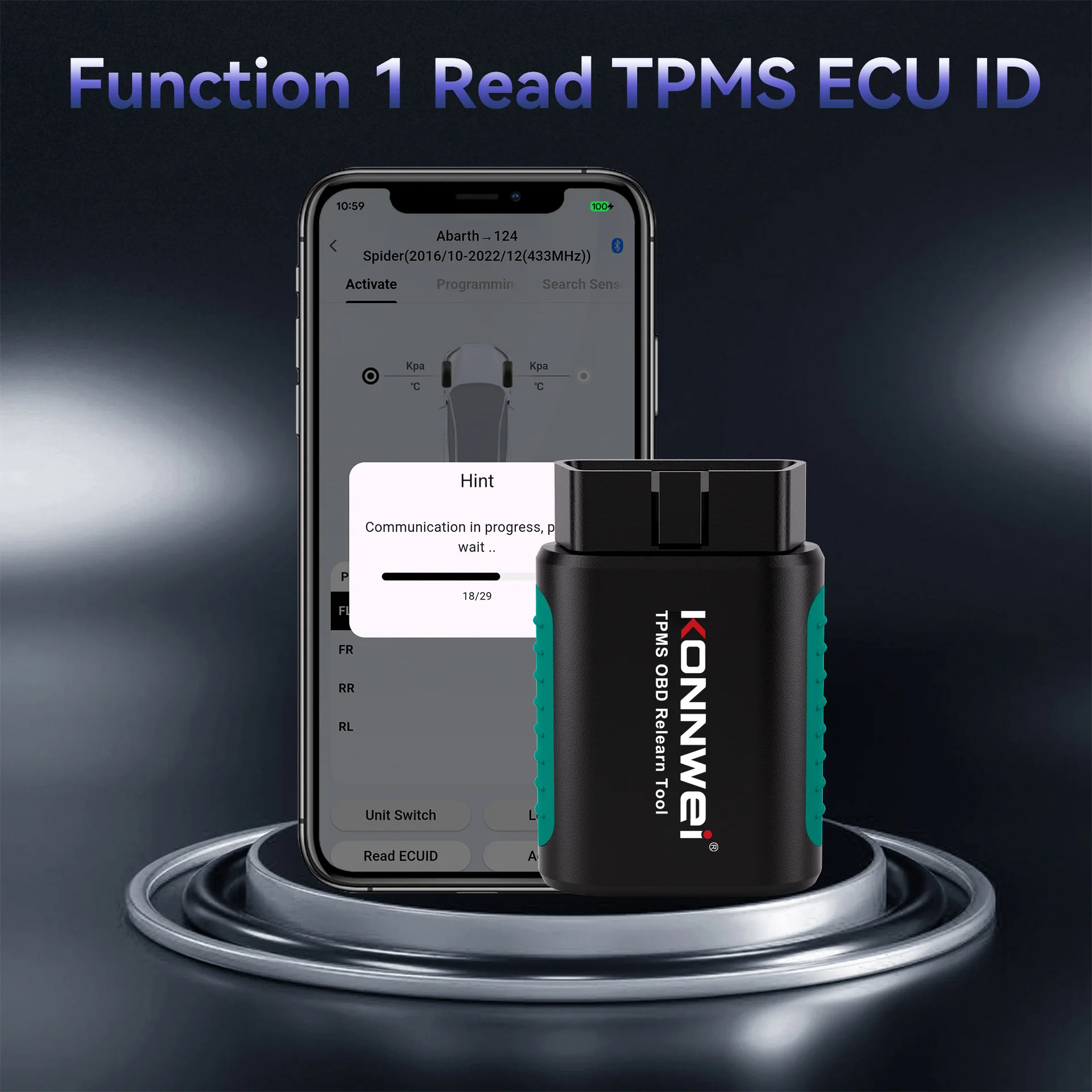 

Инструмент для перепрограммирования TPMS через OBD для всех автомобилей - Автоматическое сбросирование датчиков давления в шинах через порт OBD2 - Быстрый диагностический инструмент для программирования
