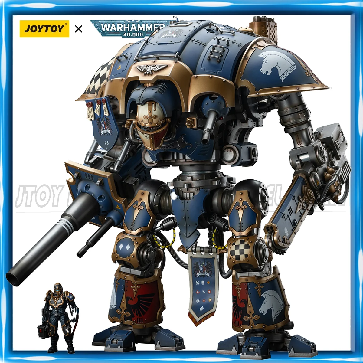 [Pre Sale] JOYTOY Warhammer 40K 1/18 Action Figure Imperial Knights House Terryn Knight Paladin Anime Figures Toys Mech Model