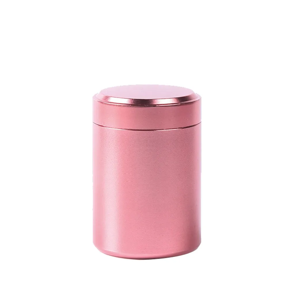 80ml Mini Portable Storage Tank Aluminuml Tea Coffee Sugar Kitchen Storage Canisters Jars Pots Containers Stainless Stee Tins