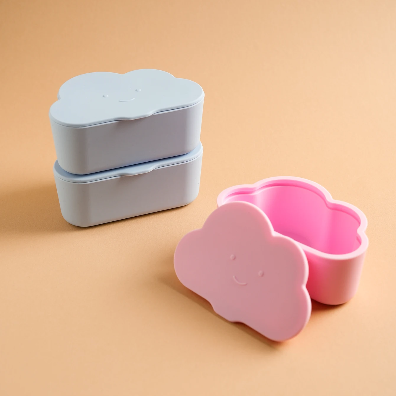 

1PCS BPA Free Kids Silicone Food Storage Box Cartoon Baby Snack Box Portable Snacks Container With Lid Children's Tableware