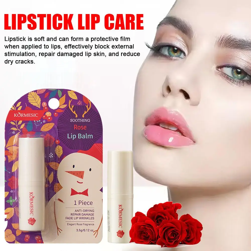 Christmas Moisturizing Lip Balm ยาวนานกันน้ํา Fine Makeup Care เส้นเครื่องสําอาง Lip Repair Smooth Lips Nourishing V9C4