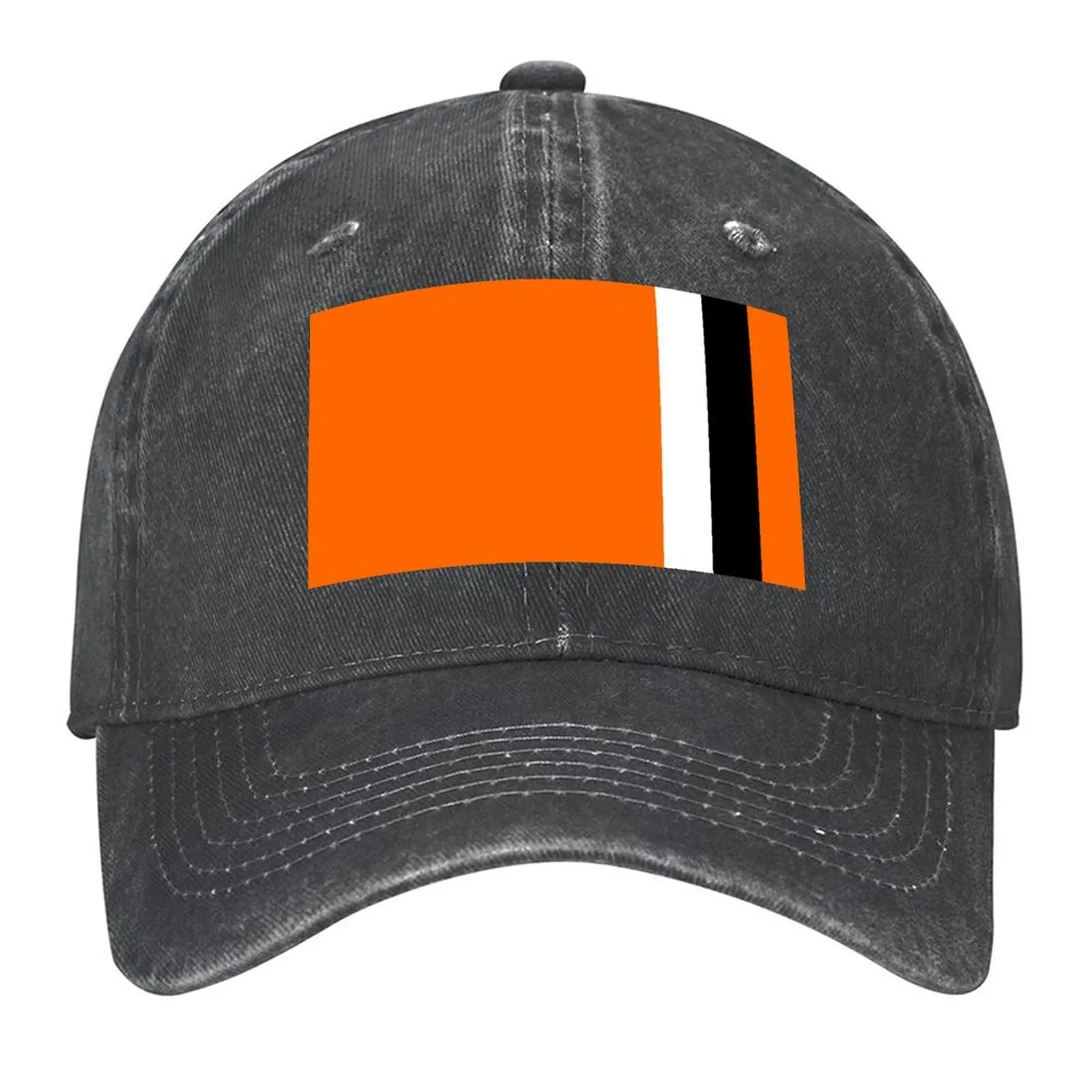 لوتون تاون ريترو هوم 1973 -74 برتقالي وأبيض أسود القضبان قبعة بيسبول قبعة صيد قبعة رجل للشمس النساء قبعات الرجال