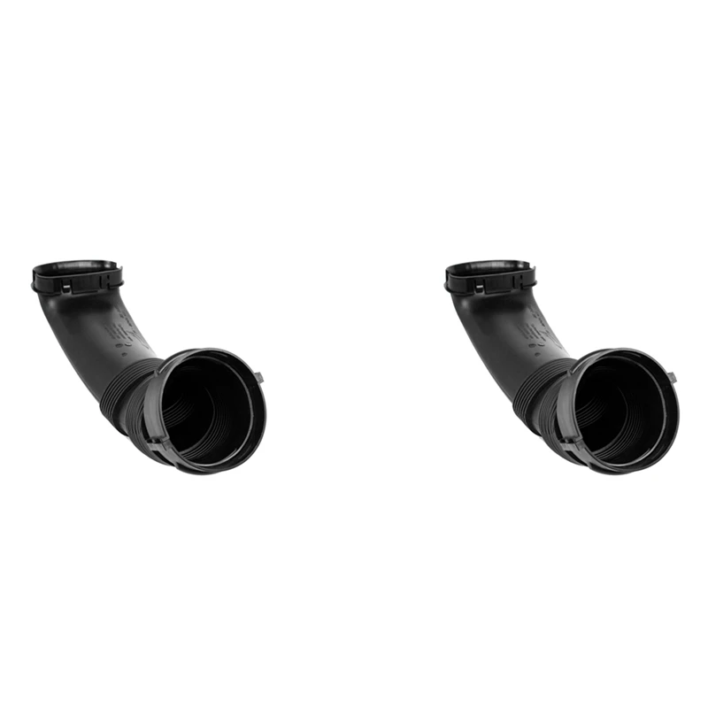 2X New Air Intake Tube Cleaner Hose Duct For BMW X5 11-13 X6 08-14 Xdrive35i 3.0L Turbo 13717624210 13717624208