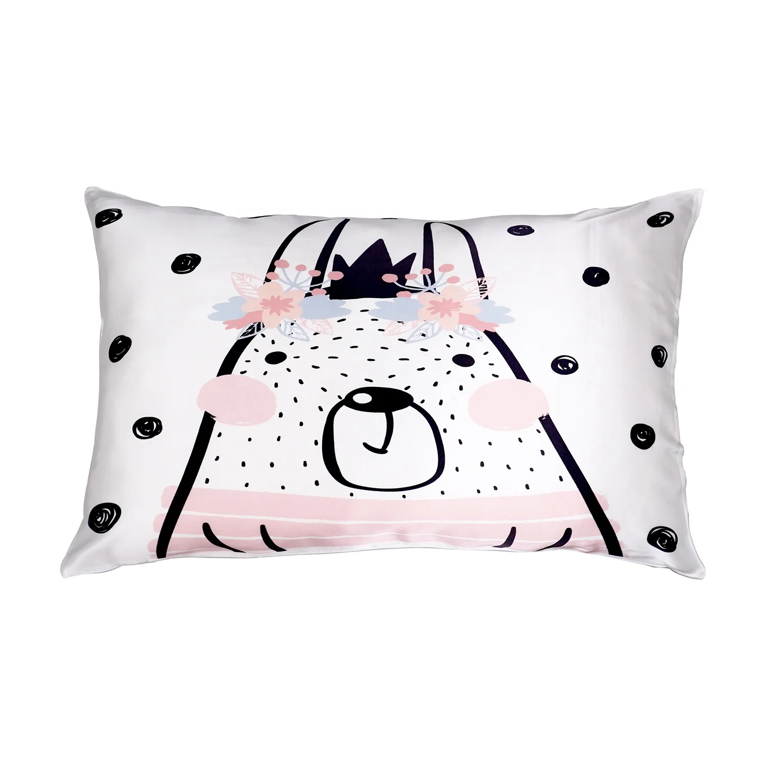 100% Mulberry Silk Pillowcase New Arrival Rabbit Queen 16mm Mother And Children