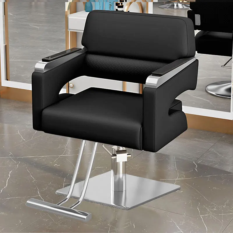 Luxury Trendy Barber Chair Modern Simple Glamour Comfortable Barber Chair Nordic Professional Silla Barbero Commercial Furniture