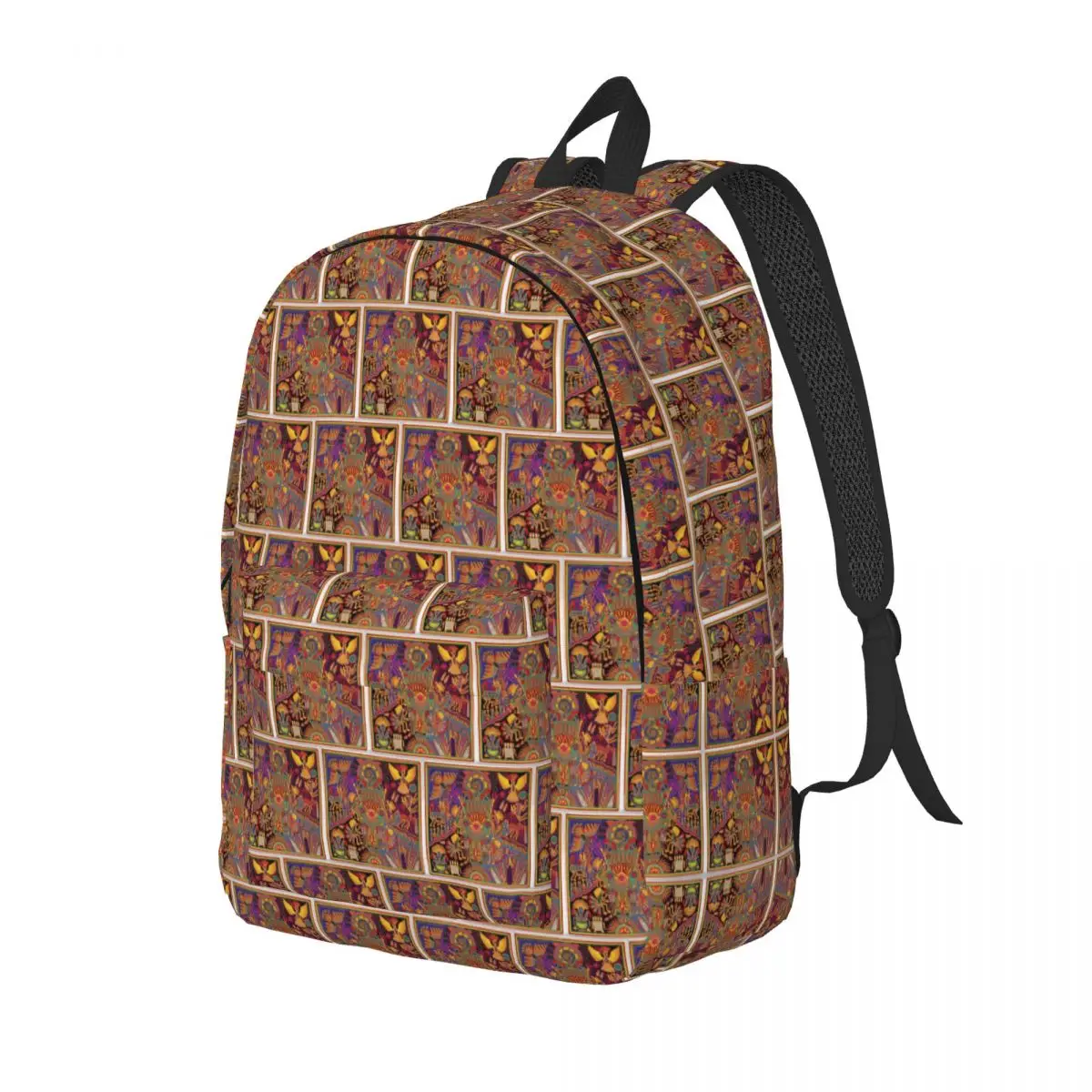 

Huichol Mexican Heritage Backpack Daypack Large Capacity Children BookBag School Bag Shoulder Bags for Men Women