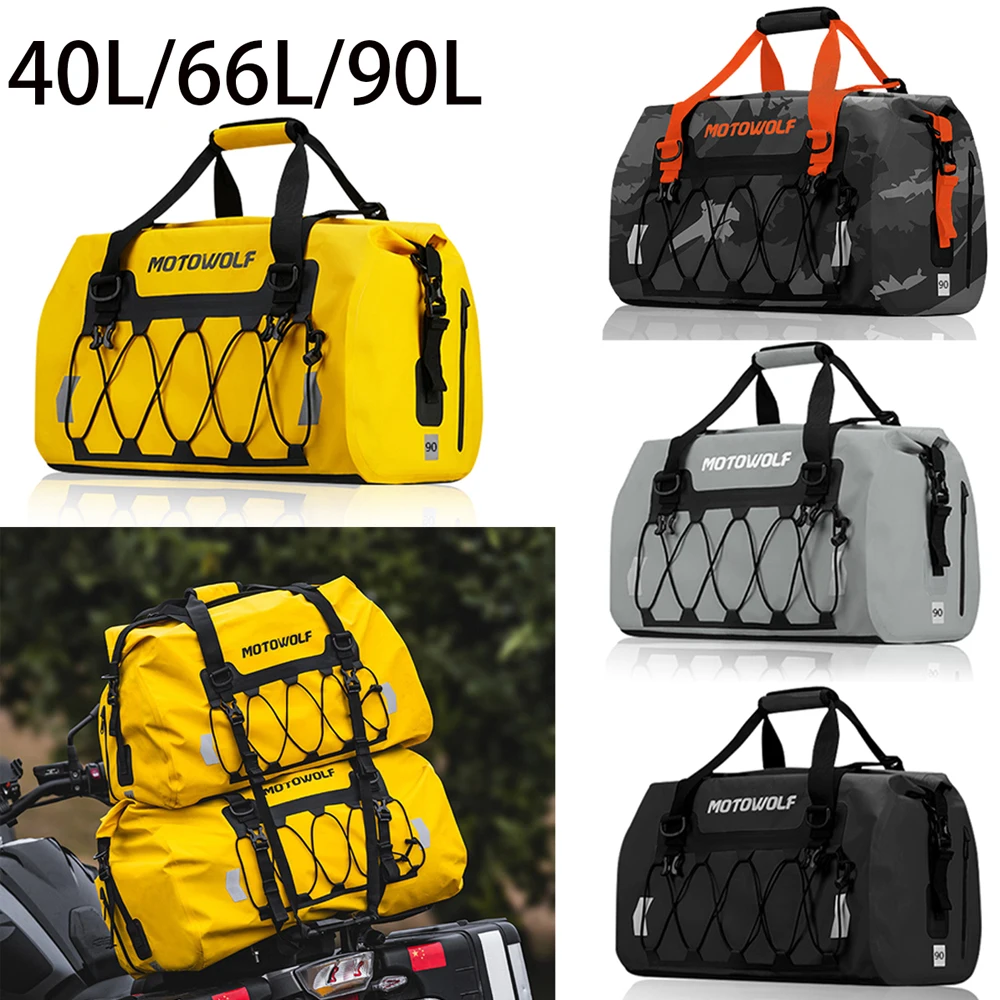 Dry Bag Roll Top - Motorcycle Rear Seat Tail Bag Roll