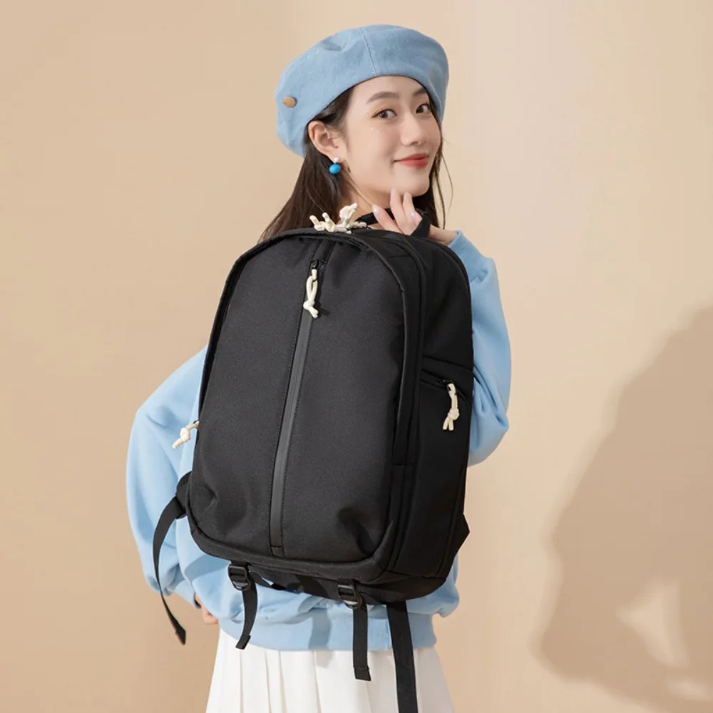 

Shoulders Casual Fashion Women's Simple Light Commuter Computer Solid Color Multifunctional Trend Travel Backpack
