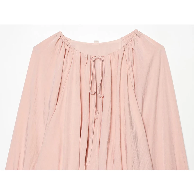 Autumn Women's Tops 2026 New Fashion Slim O-neck Elegant Youth Autumn Blouse Top Women's Chic Street Travel Holiday Shirts Tops view 5