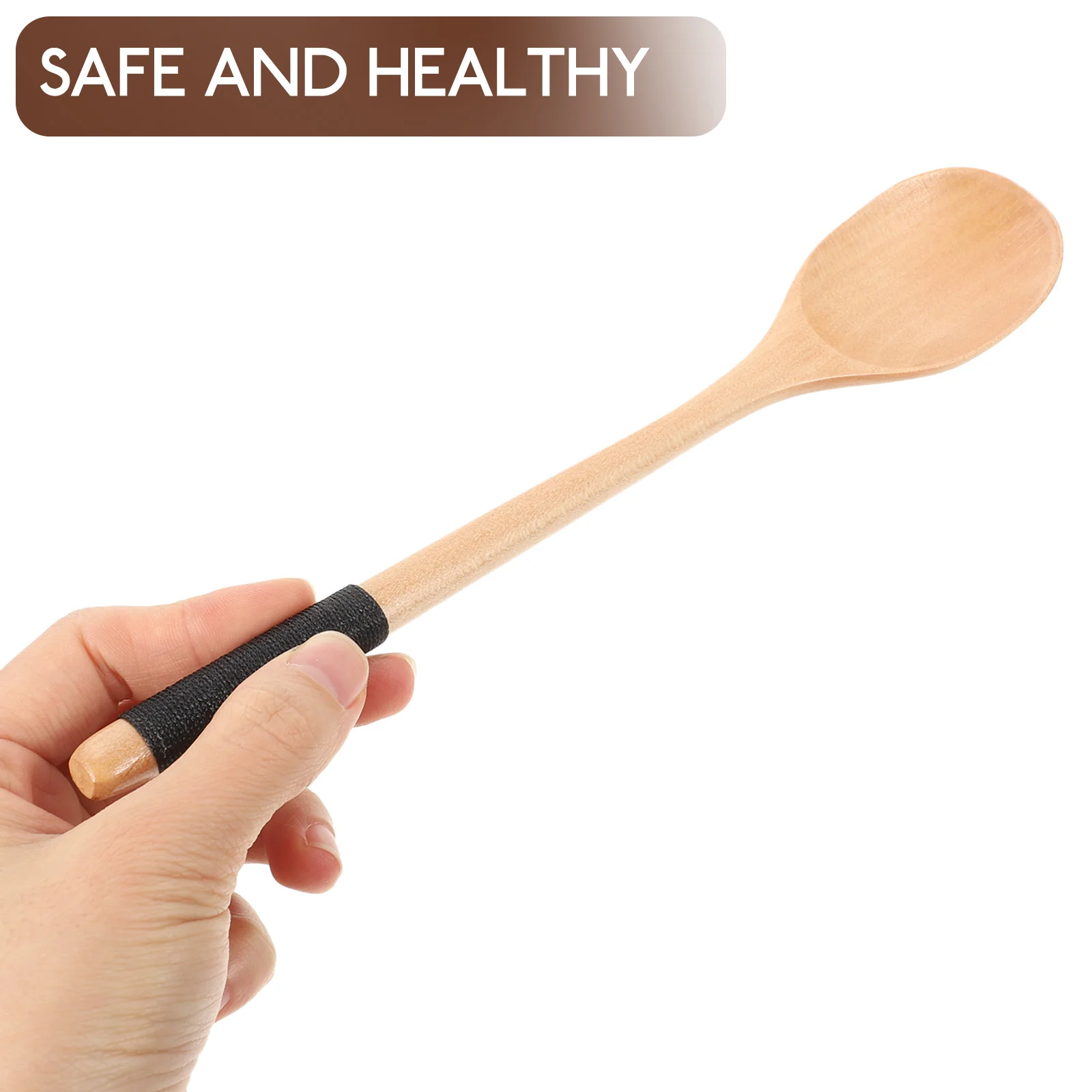 

2pcs Wooden Coffee Stirring Spoons Long Handle Tea Spoons Small Wood Scoops For Coffee Bar Espresso Ice Tea Dessert Cakes Safe